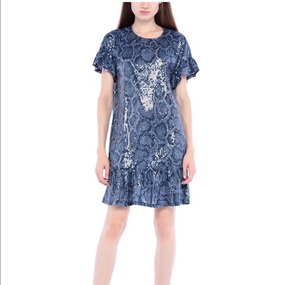 Michael Kors Snakesking Blue EXCLUSIVE dress - Picture 4 of 11